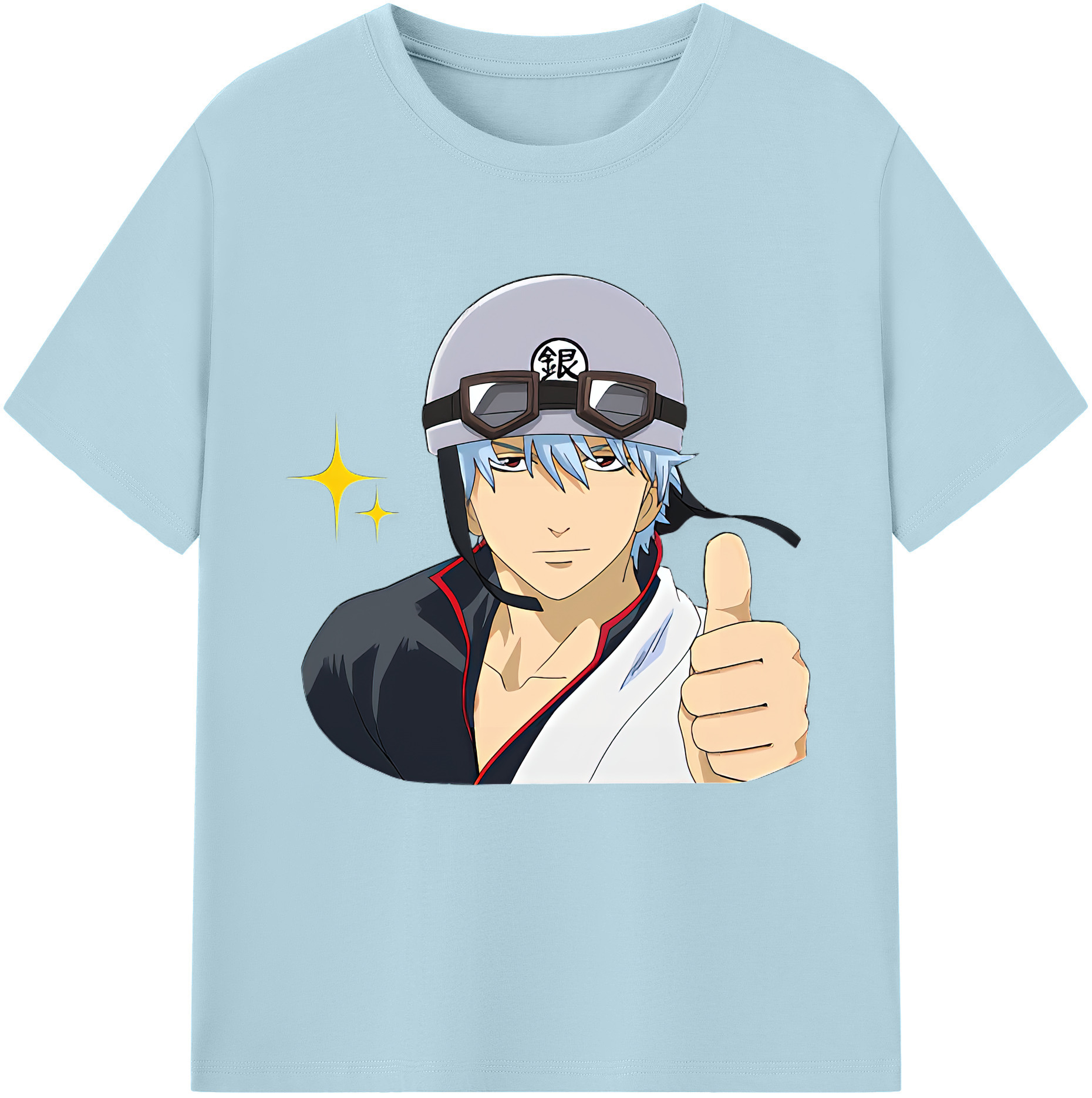 （画像用） ぎんたま 坂田銀時（さかたぎんとき） 神楽 志村新八（しむら しんぱち） GINTAMA Sakata Gintoki Kagura Shimura Shinpachi 綿100％半袖Tシャツ（フロントプリント）